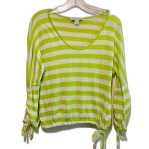 Coldwater Creek beachy linen sweater top size 8